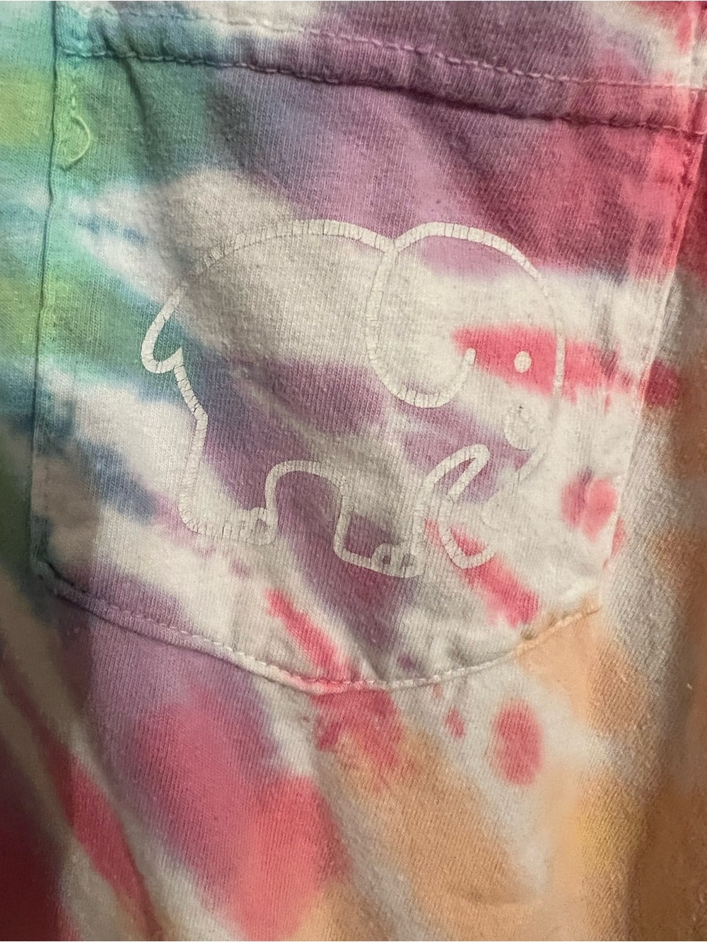 Comfort Colors Pastel Tie-Dye Long Sleeve Tee - Pink & Lavender - Picture 3 of 7